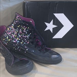 Confetti High Top Converse Shoes🎉